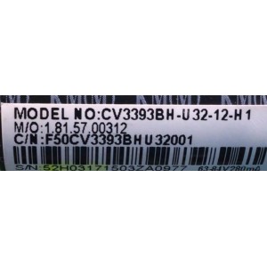 MAIN FUENTE PARA TV ELEMENT / NUMERO DE PARTE 52H0317 / CV3393BH-U32 / F50CV3393BHU32001 / DISPLAY ST3151A04-8 VER.2.1